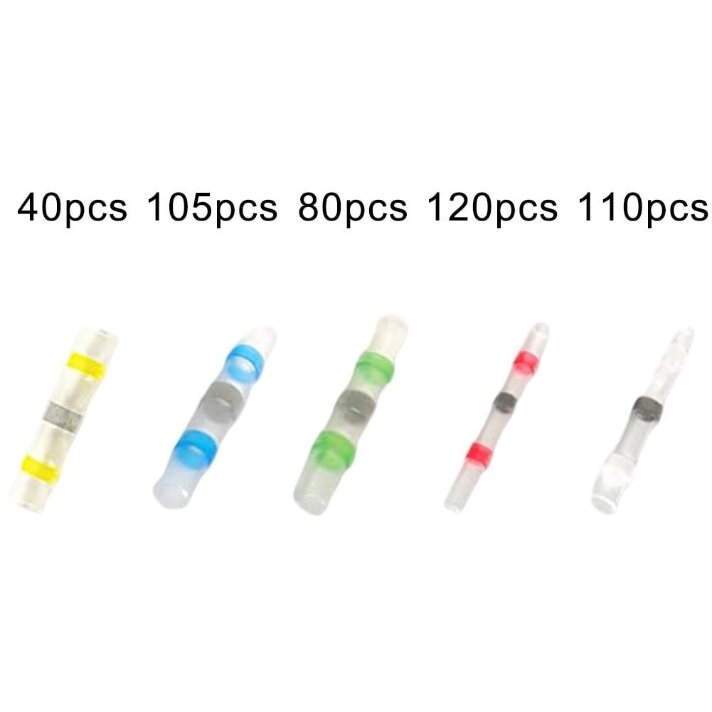 Clupup 455PCS Heat Shrink Self Soldering Butt Connector Set for All Your Wiring Needs