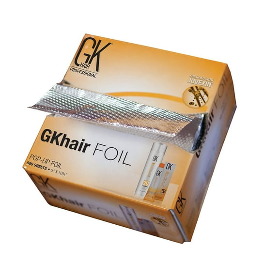 GK Hair Pop-up Foil with Box of 500 Sheets for Hairs Coloring – Premium Silver Aluminum Foil for Hair Highlighting, Coloring, and Dyeing