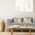 thumbnail image 3 of Stupell Industries Sunlit Sandpipers Wading Shore 2 Piece Decorative Printed Throw Pillow Set design by Susan Arnot, 18 x 7 x 18, 3 of 6