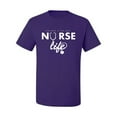 thumbnail image 2 of Wild Bobby, Live What You Love Nurse Life, Inspirational/Christian, Men's Graphic Tees, Purple, 5XL, 2 of 3