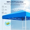 thumbnail image 3 of PATBRELA 10x10 Pop Up Canopy, Easy Setup Adjustable Canopy Tent with Stakes & Ropes for Outdoor Camping, Party, Backyard, Blue, 3 of 8