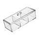thumbnail image 5 of Bolsas de Té Transparentes Gloria Organizador escritorio titular de maquillaje Caddy Contenedores de almacenamiento Multiusos de Plástico para Joyería 3 rejillas con tapa, 5 of 9