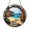 Acrylic 3.5 Inch, variant on Ocean View Beach Stained Glass Window Decor, Nautical Suncatcher for Calm Coastal Inspired Interiors