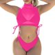 thumbnail image 1 of Gibobby Bañador de Bikini Nuevo bikini con cordones de piezas sexy traje de baño dividido(Rosa caliente,M), 1 of 4