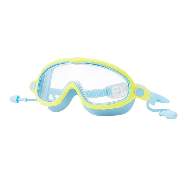 koolsoo Kids Swim with Earplug Swimming Glasses for Children Adjustable Yellow Blue