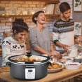 thumbnail image 6 of 7QT Oval Electric Slow Cooker w/ Digital Timer 20H Programmable Large Capacity 3 Heat Settings, 6 of 9