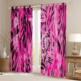 thumbnail image 2 of Homewish Pink Zebra Print Black Out Curtains, Fashion Leopard Cheetah Curtains Pack of 2 (42x63 Each), Teens Kids Adult Female Bedroom Curtains, Blackout Curtains Room Decor, 2 of 6