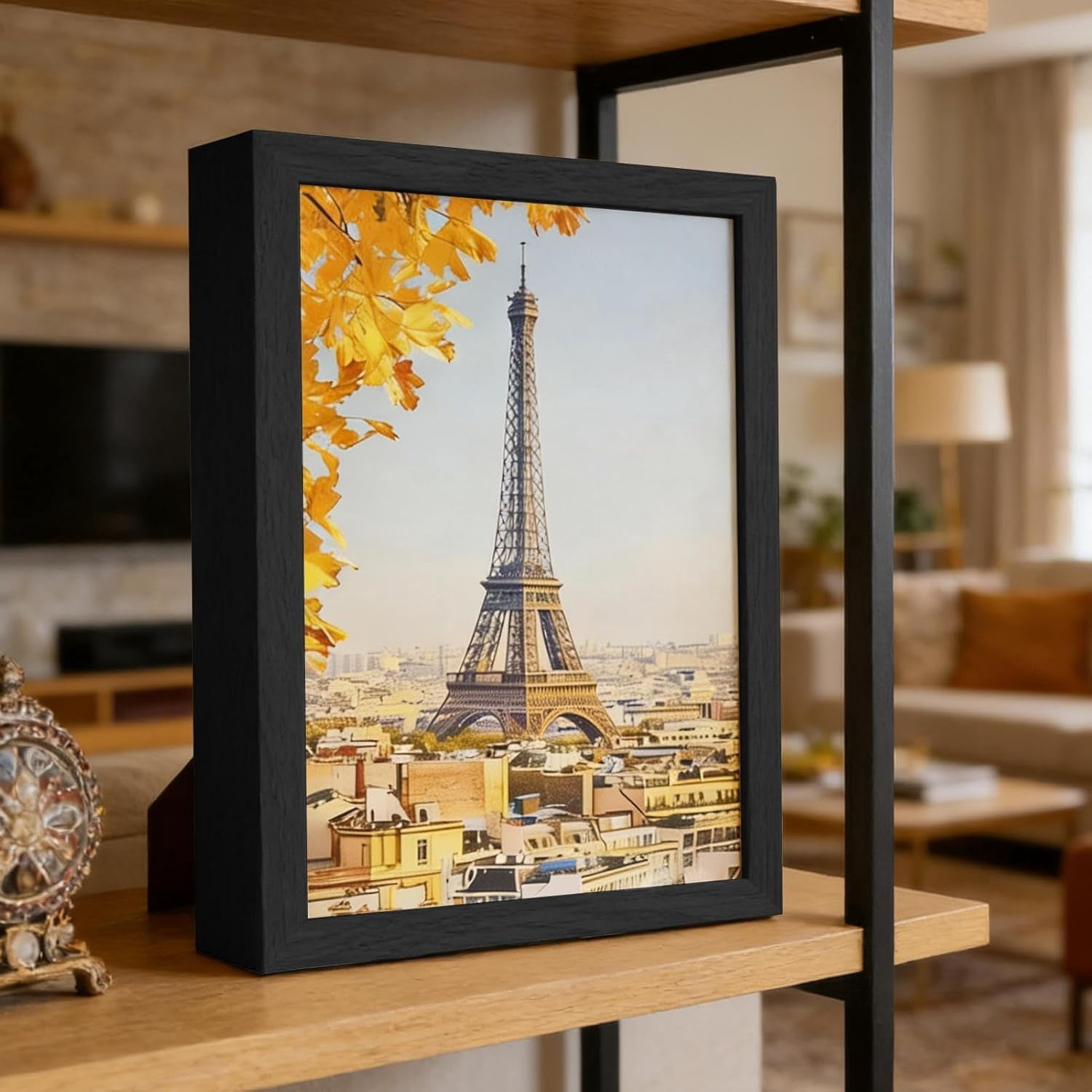 Photo Picture Frame Diversion Safe, Hidden Storage Box for Valuables, Secret Compartment for Keys, Cash, Money, Jewelry
