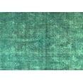 thumbnail image 1 of Ahgly Company Machine Washable Indoor Rectangle Persian Turquoise Blue Traditional Area Rugs, 6' x 9', 1 of 4