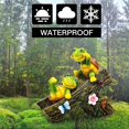 thumbnail image 5 of Garden Turtle Statue Outdoor Decorations, Solar Garden Figurines Sweet Frog Face Turtles Decor, 5 of 8