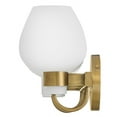 thumbnail image 6 of Sylvie 3 - Light Heritage Brass Brass Mid Century Modern - LED Steel Wall Sconce, 6 of 14