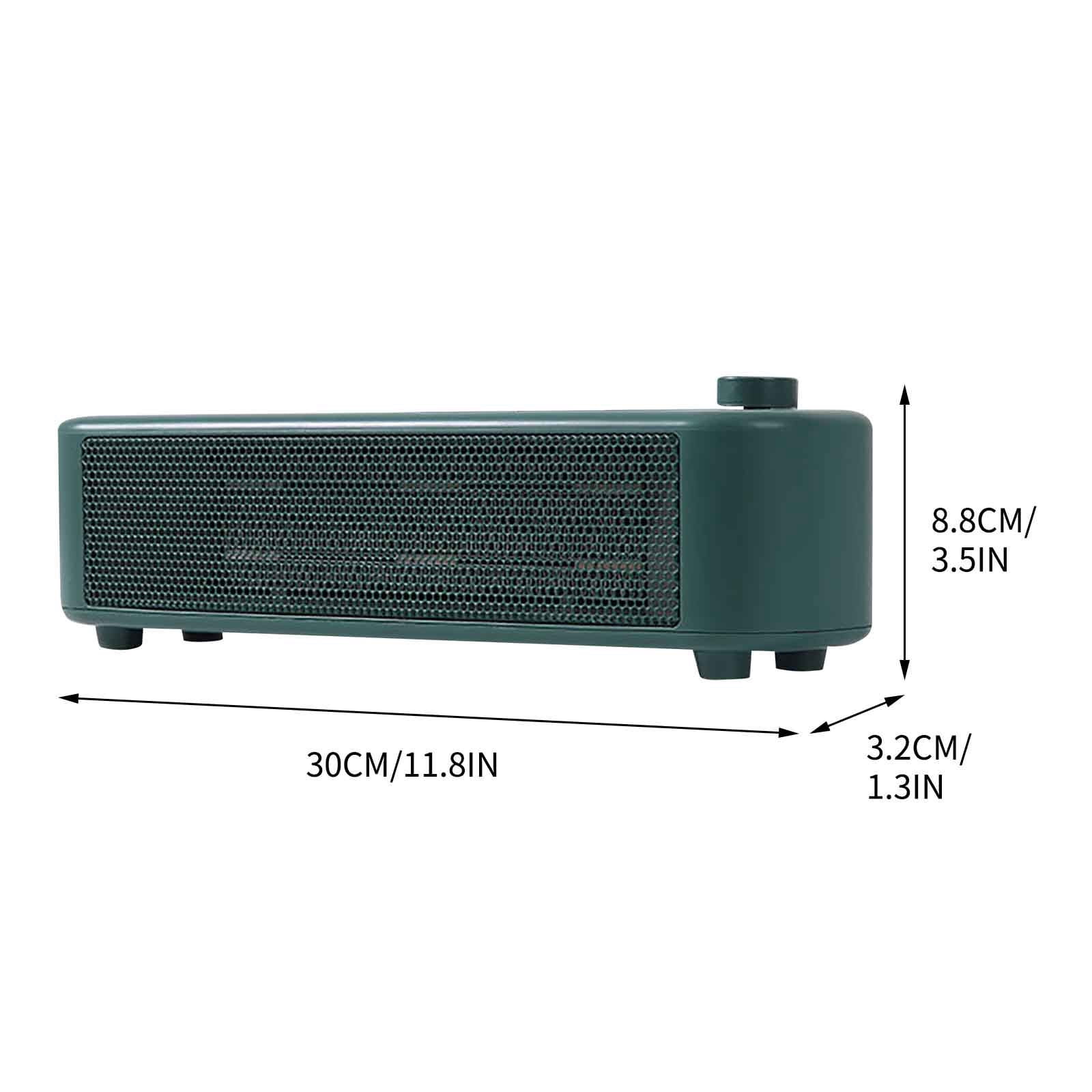 Desktop Small Heater Mini Office Indoor Portable Winter Foot and Hand Warmer Quiet 300W and 500W Energy Efficient Space Heater with Overheat Protection for Home and Work