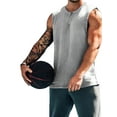 thumbnail image 1 of LilyLLL Mens Solid Color Vest Tank Tops Sleeveless Sport Workout Fitness Muscle T Shirt, 1 of 4