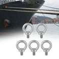thumbnail image 4 of 5pcs Stainless Steel SS304 Lifting Eye Bolts Lifting Screw Fastener for Cable Rope (M10), 4 of 8