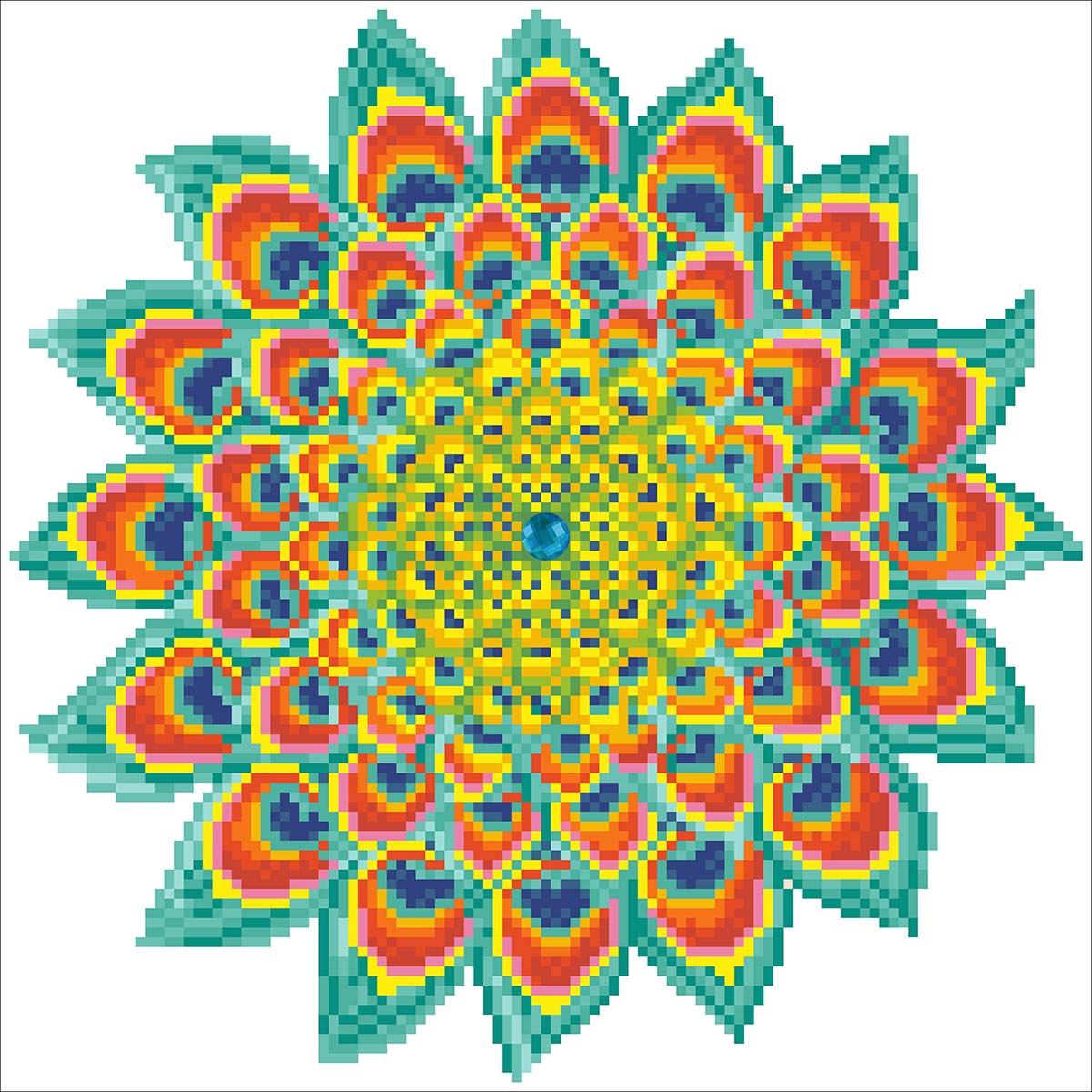 Diamond Dotz® Peacock Mandala Diamond Painting - Walmart.com - Walmart.com