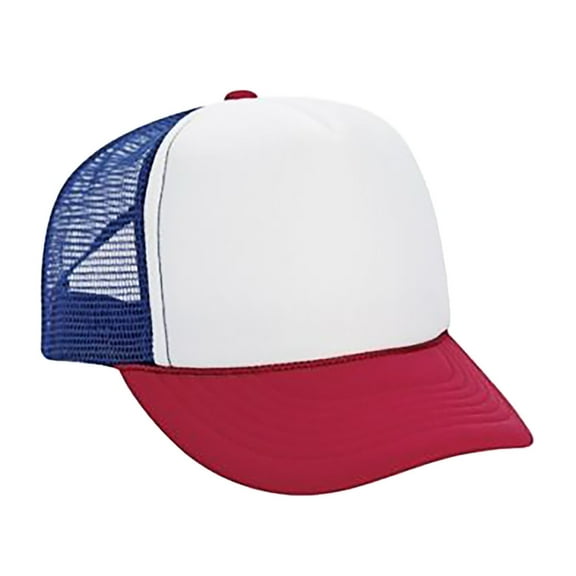 IDALL Trucker Hat Baseball Cap Men Women Unisex Baseball Cap Boys Girls Color Block Snapback Flat Hat Running Hat Hats for Women Multi-color One Size