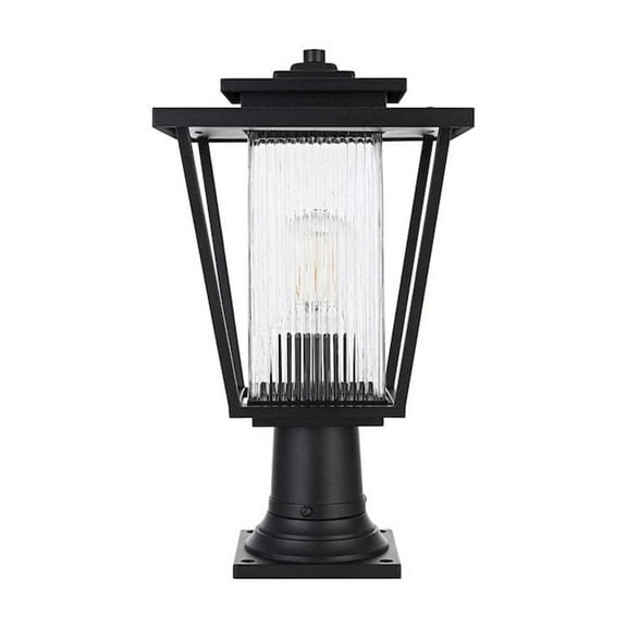 Elegant Lighting York 7 inch Outdoor Pendant in Black