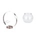thumbnail image 1 of Elegante Organizador De Vino De Metal Y Florero Transparente Pequeño Para Pecera, Ideal Para Decoración De Mesa En Casa O Oficina Y Para Exhibir Botellas., 1 of 8
