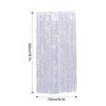 thumbnail image 4 of Destyer 1pcs Set Streamers Party Decorations Streamers Decorations 6.5ft Tinsel Curtain Backdrop Photo Backdrop For Birthday Silver 6.5ft 2Set, 4 of 6