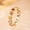 US Size 8, variant on Gold Plated Geometric Ring Colorful Crystal Inlays Rainbow Jewelry For Women Durable Elegant Accessory Classic