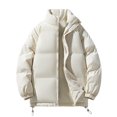 thumbnail image 2 of Men's Winter Trend Wear Loose Thick Down Cotton Clip Multi-pocket Solid Color Casual Hooded Vest Coat - Lightweight for Cold Weather Outdoor Sports, Daily Layering, and Christmas Activities,Black,XL, 2 of 5
