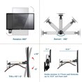 thumbnail image 2 of axGear Support Mural à Vérin à Gaz, Mouvement Complet, Support d'Inclinaison pour Moniteur LED LCD 19 - 27 Po, 2 of 8
