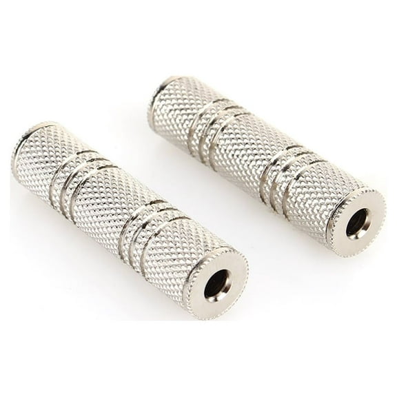 Mgaxyff 3.5mm Aux Stereo Adapter, Female To Female, Coupler Audio Joiner Connector Socket