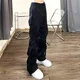 thumbnail image 3 of Pantalones de hombre estéticos hip hop rectos pantalones cargo para hombre gris apilados holgados calle algodón con estilo coreano ropa técnica, 3 of 5