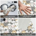 thumbnail image 4 of Front Door Mat Indoor Outdoor Outside Entrance - 16*24in Washable Comic Style Color Line Cartoon Cat Thin Bathroom Rugs Fit Under Door, Bath Rugs for Bathroom, Kitchen Rugs Mats for Floor, 4 of 6