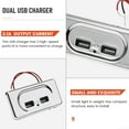thumbnail image 2 of 12V Dual Usb Ports Socket Charger Charging For Camper Caravan Motorhome, 2 of 11