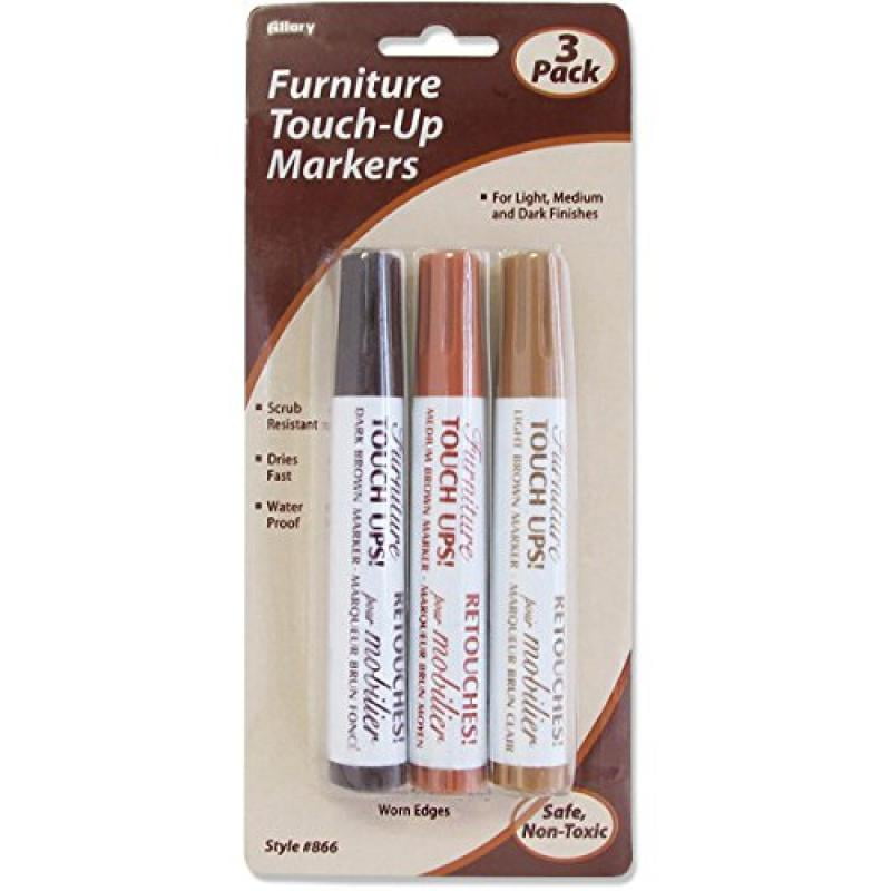 Allary Furniture TouchUp Markers BROWN COLOR; 1 Pack of 3 Markers