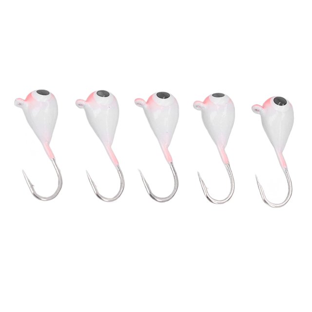 Señuelos De Pesca En Hielo, Kit De Plantillas De Pesca En Hielo Con Punta Incisiva Rosa Para Estanque De Peces ANGGREK Winter Ice Fishing Lure Hooks