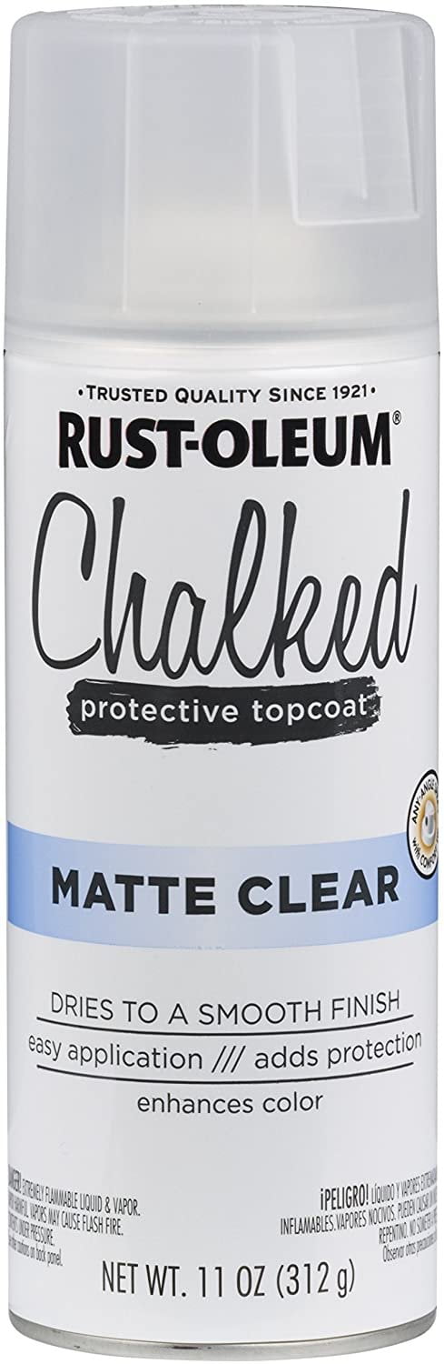 302599 Chalked Sealer/Wax Topcoat Spray Paint, 11 oz, Clear New Version