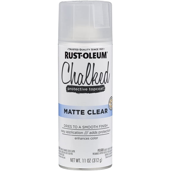 302599 Chalked Sealer/Wax Topcoat Spray Paint, 11 oz, Clear New Version