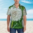 thumbnail image 4 of Lsque Dandelion Flower In The Meadow pattern Hawaiian Shirt for Men, Unisex Summer Beach Casual Short Sleeve Button Down Shirts-Large, 4 of 9