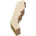 thumbnail image 6 of Ekena Millwork 3"W x 12"D x 16"H Valencia Rough Cedar Woodgrain TimberThane Knee Brace, Primed, 6 of 6