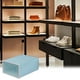 thumbnail image 5 of Organizador de caja de zapatos transparente grande, apilable, verde menta, agujeros en forma de corazón, 5 of 6