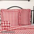 thumbnail image 4 of VHC Brands Farmhouse Red Country Buffalo Check Cotton Annie Bedding Square Euro Sham, 4 of 6