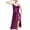 Purple, variant on 2024 Womens Summer Sexy Hot Lace Mid-Length High-Waisted Split Home Nightdress