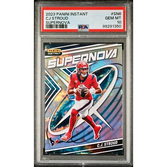 C.J. Stroud 2023 Panini Supernova NFL #SN-6 Football Card Graded PSA 10 Gem