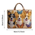 thumbnail image 4 of Floral Bookshelf Vintage Books Book Lover Design Tote Bag, 4 of 5