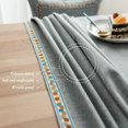 thumbnail image 2 of Mantel rectangular de algodón y lino, mantel impermeable moderno y sencillo de color puro, mantel de cocina para el hogar (gris, 140*180cm) brillar Electrónica, 2 of 5