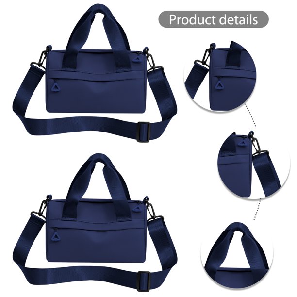 Bolso tipo cartera JShteea para Mujer color sólido azul oscuro