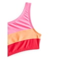 thumbnail image 2 of Wonder Nation Girl's Asymmetrical Cut Out One Piece Swimsuit, Sizes 4-18, 2 of 3