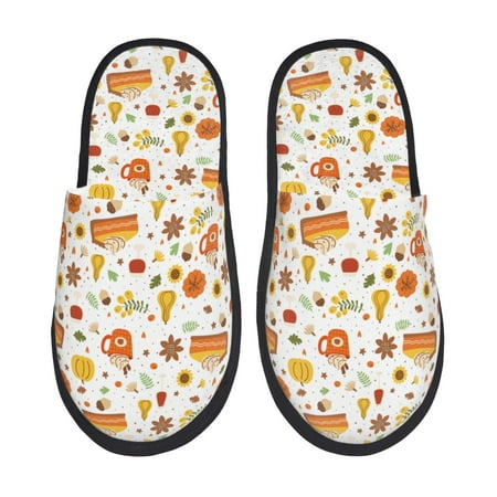 Balery Autumn Slient Indoor Furry Fleece Comfort House Shoes Soft Non-Slip Home Shoes Cotton slippers House Slippers-- Medium
