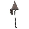 thumbnail image 2 of CIMAXIC Rustic Dark Brown Iron Wall Hanging Bell Shaking Doorbell for Garden Decor, 2 of 7