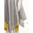 thumbnail image 7 of YONGHS Girls Liturgical Praise Dance Dress One Shoulder Asymmetrical Lyrical Contemporary Dancewear Yellow 6, 7 of 7