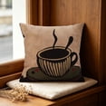 thumbnail image 4 of Throw Pillow Cushion with Embroidered Design, Soft Short Lint Sofa Bed Office Pillow Insert, 45 x 45 cm, 1 Set, 4 of 6