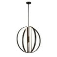 thumbnail image 3 of Justice Design NSH-4302-MBLK Liv - 24 Inch 250W 5 LED Chandelier Matte Black  Matte Black Finish, 3 of 3