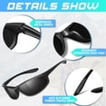 thumbnail image 3 of LINVO Sports Polarized Sunglasses for Men Women, Wrap-Around for Fishing, Cycling & Running, UV400 Protection, 3 of 7
